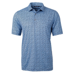 Cutter & Buck Pike Magnolia Print Stretch Men's Polo