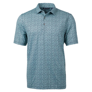 Cutter & Buck Pike Magnolia Print Stretch Men's Polo