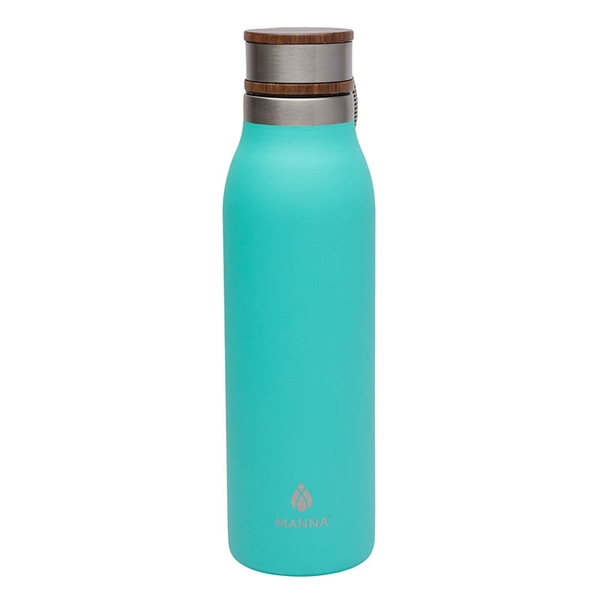 Manna™ 18 oz. Ascend Stainless Steel Water Bottle with Acacia Lid ...